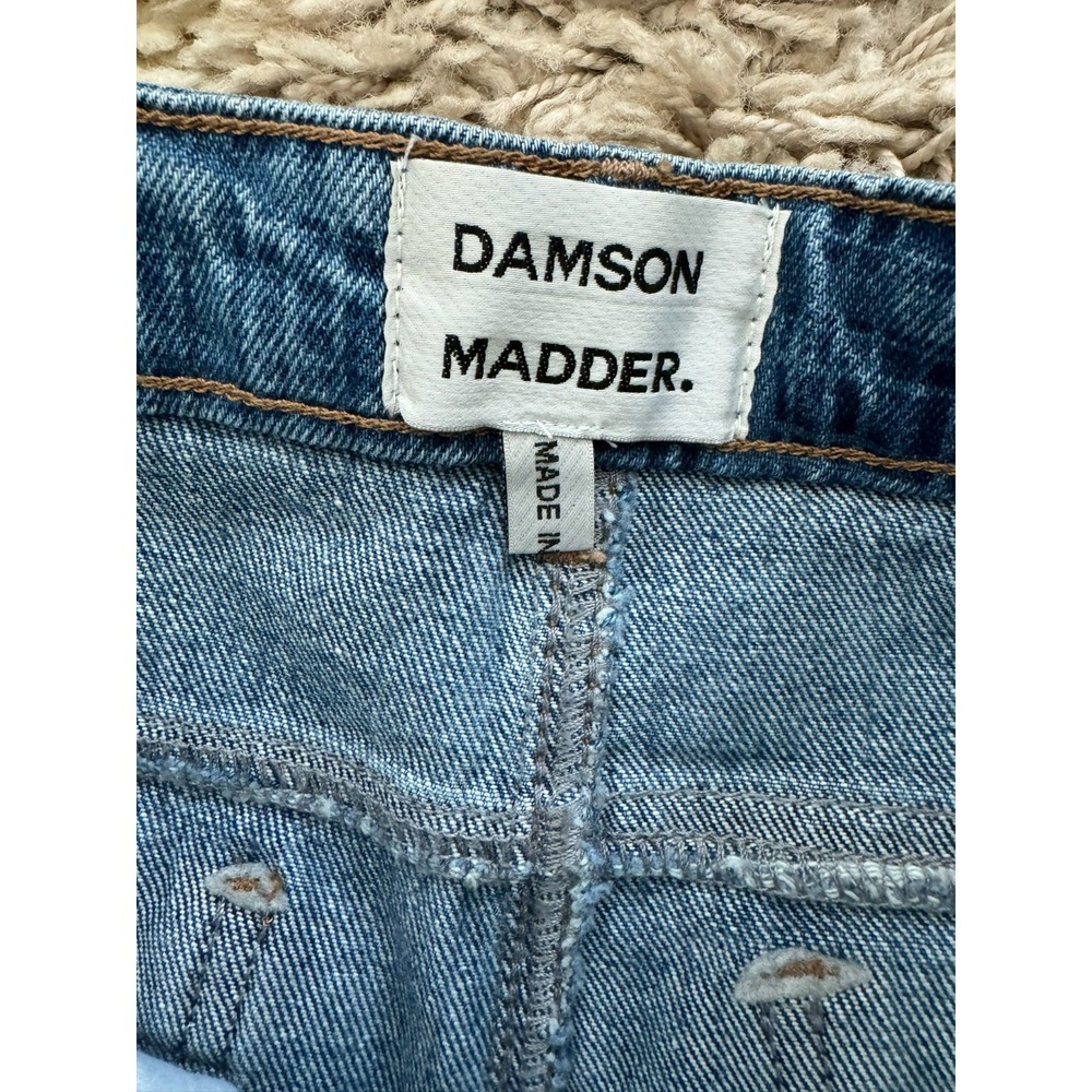 Damson Madder Tovie Laser Check Mid Rise Ankle Straight Leg Jeans. Size 8 - Picture 3 of 9